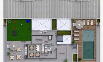 Imagem 2: Loft à venda com 78m2, área de lazer completa, no loteamento planejado Portal do Ribeirão