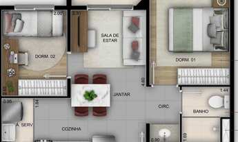 Imagem 6: Apartamento com 2 dormitórios à venda, 37 m² por R$ 375.000,00 - Vila Maria - São Paulo/SP