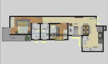 Imagem 4: Apartamento com 2 dormitórios, 44 m² - venda por R$ 371.000,00 ou aluguel por R$ 2.411,00
