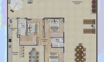 Imagem 3: Apartamento com 3 dormitórios à venda, 218 m² por R$ 923.463,99 - Costa e Silva - Joinvill