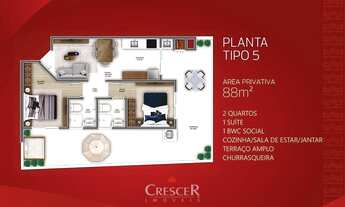 Imagem 5: Apartamentos com 2 a 3 quartos para venda em Caioba