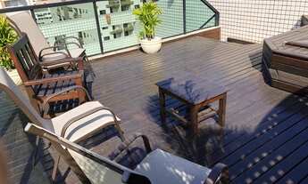 Imagem 6: Cobertura triplex para venda tem 220 metros quadrados com 3 quartos em Pompéia - Santos