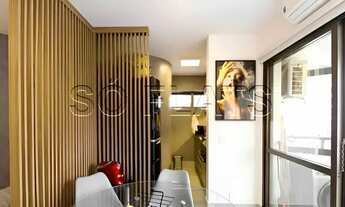 Imagem 3: Flat Paulista Wall Street disponível para locação com 48m², 1 dormitório e 1 vaga nos Jar