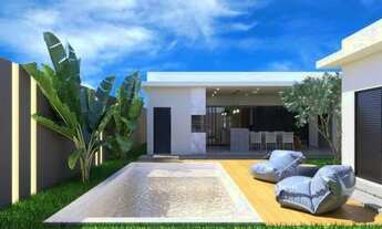 Imagem 7: Casa en construção à venda com 03 suítes, espaço gourmet e piscina, previsão de entrega fe