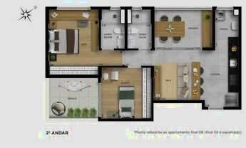 Imagem 6: Apartamento à venda, 1 quarto, 1 vaga, Vale do Sereno - Nova Lima/MG