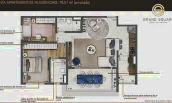 Imagem 3: Lançamento de apartamento 1 quadra do metrô praça da Árvore. 45m 63m 79m²