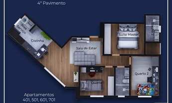 Imagem 4: Cobertura à venda, 3 quartos, 1 suíte, 2 vagas, Manacás - Belo Horizonte/MG