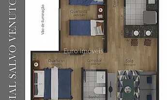 Imagem 3: Cód.: 10653 - Apartamento 2 quartos - Recanto da Mata