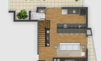 Imagem 3: COBERTURA com 3 dormitórios à venda com 120.73m² por R$ 1.300.000,00 no bairro Cristo Rei