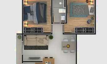 Imagem 4: Apartamento para Venda em Mogi das Cruzes, Vila Oliveira, 2 dormitórios, 1 banheiro, 1 vag