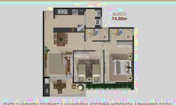 Imagem 6: APARTAMENTO PARA VENDA COM 2 DORMITÓRIOS, 500 METROS DA PRAIA, INDAIÁ - CARAGUATATUBA/SP