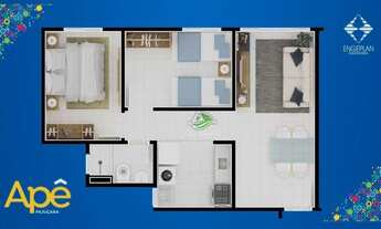 Imagem 7: Apartamento com 2 dormitórios à venda, 48 m² por R$ 154.990 - Pajuçara - Maracanaú/CE