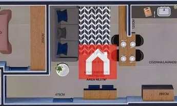 Imagem 2: Apartamento com 1 dormitório à venda, 48 m² por R$ 225.000 - São Cristóvão - Lajeado/RS