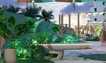 Imagem 7: Flat frente jardim com 30 m² de área construída, varanda, 1 suíte e 1 vaga de estacionamen