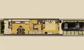 Imagem 3: Sobrado Novo Esquina,2suítes,2vagas,amplo terreno para área festas c/Piscina