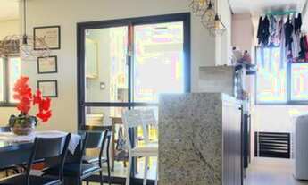 Imagem 2: Concept Palhano - Planta de 81 m² - Varanda com Churrasqueira