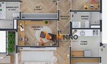 Imagem 2: Apartamento alto padrão com 4 quartos 1 suíte, 123 m² no bairro Vila Izabel