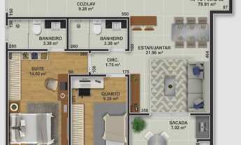 Imagem 3: Apto de 02 quartos no Centro de Palhoça - Direto com a Construtora