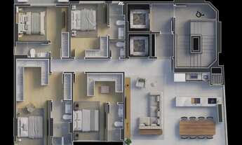 Imagem 3: Apartamento à venda, 4 quartos, 4 suítes, 3 vagas, Balneário Perequê - Porto Belo/SC