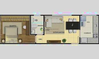 Imagem 5: Apartamento à venda, 1 quarto, 1 suíte, 1 vaga, Funcionários - Belo Horizonte/MG