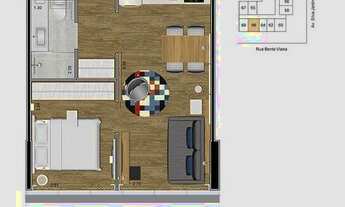 Imagem 5: Apartamento 1 quarto à venda na Água Verde em Curitiba