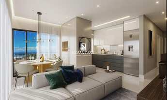 Imagem 3: Apartamento 2 dormitórios, sendo 1 suíte com 1 vaga de garagem, living integrando com chur