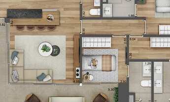 Imagem 5: Verve Pinheiros - Única unidade de 115 metros disponível!