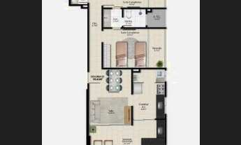 Imagem 2: Apartamento de 3 quartos, sendo 03 suítes, 99,83M², 02 vagas de garagem à venda na Praia d