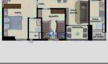 Imagem 3: Apartamento em construção com 3 dormitórios, sendo uma suíte, à venda, 63 m² por R$ 667.45