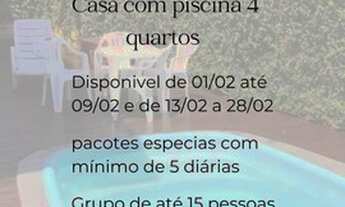 Imagem: Casa com piscina para temporada