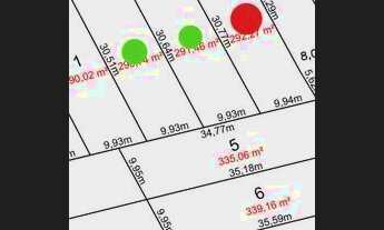 Imagem: Terrenos na área verde