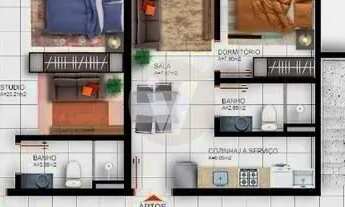 Imagem 3: Apartamento 1 dormitório próximo à UFSM