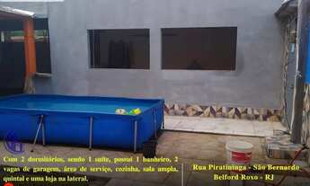 Imagem 3: Casa para Venda em Belford Roxo, São Bernardo, 2 dormitórios, 1 suíte, 1 banheiro, 2 vagas