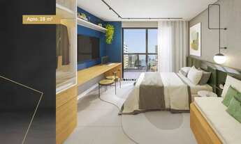 Imagem 2: Apartamento com 1 dormitório à venda, 28 m² por R$ 343.781,00 - Jatiúca - Maceió/AL