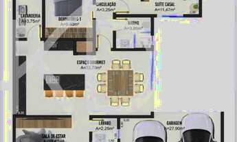 Imagem 2: Casa à venda, 3 quartos, 1 suíte, 2 vagas, Jardim Vitória ll - Primavera do Leste/MT