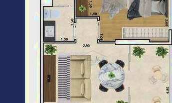 Imagem 3: Apartamento com 1 Dormitório à venda - Macuco - Santos/SP