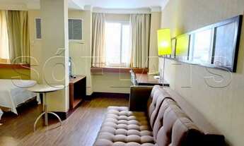 Imagem: Flat totalmente equipado e fica a 1 quadra