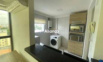 Imagem 5: Apartamento para locação SEMI MOBILIADO com 1 dormitório, churrasqueira, 1 vaga carro cobe