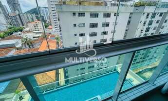 Imagem 7: Apartamento de 107 m² com 2 suítes, mobiliado, no Pompeia (Santos) venda com financiament