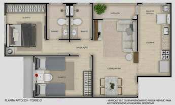 Imagem 6: VISTA DOS CEDROS/ COM EDIFÍCIO GARAGEM/ ENTREGA EM ABRIL 2023/ IMÓVEL EM CONSTRUÇÃO