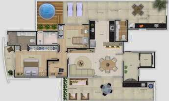 Imagem: Apartamento, 2 quartos, Área privativa