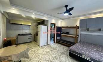 Imagem 5: Kitnet com SACADA MOBILIADA PARA ALUGAR DEFINITIVO na Ocian - Praia Grande/SP