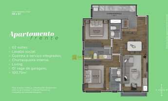 Imagem 5: Apartamento com 1 dormitório à venda, 47 m² por R$ 376.458,47 - Centro - Canela/RS