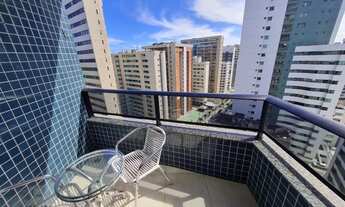 Imagem 5: Apto Flat com serviços, mobiliado e equipado em BV, com vista linda pro mar, piscina, 1 va