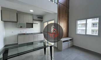 Imagem 3: Apartamento Duplex com 1 dormitório para alugar, 62 m² por R$ 3.650,27/mês - Jardim do Mar