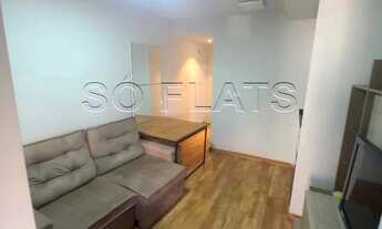 Imagem 4: Flat disponível para locação no Poeta Drummond, contendo 26m², 1 dormitório e 1 vaga de ga