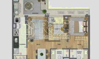 Imagem 2: Imóvel para venda tem 70 metros quadrados com 2 quartos em Tijuca - Rio de Janeiro - RJ