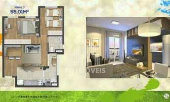 Imagem 5: RRCOD4682 Apartamento 55m² CONDOMINIO RESERVA URANO - OPORTUNIDADE - 2 Dorms 1 Vaga - Baru