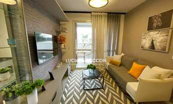 Imagem 2: Apartamento Garden / Terraço mobiliado com 2 dormitórios sendo uma suíte, sala de estar, s