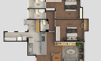 Imagem 4: Apartamento para venda possui 87 metros quadrados com 2 quartos em Perdizes - São Paulo